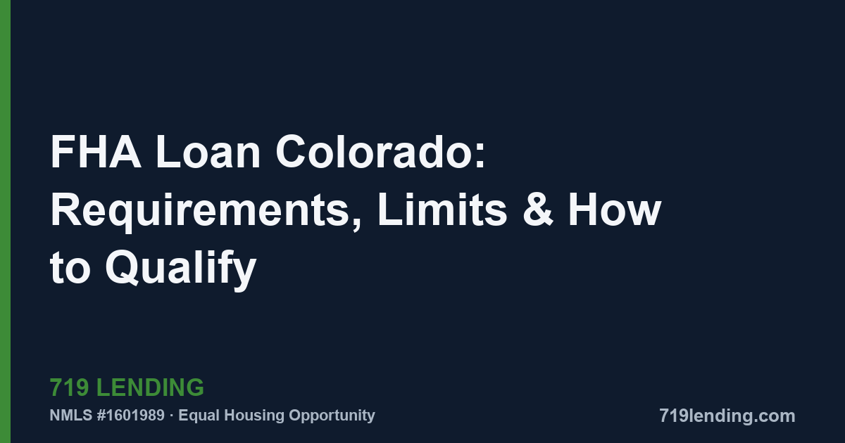 Front Range neighborhood home in Colorado Springs purchased with an FHA loan