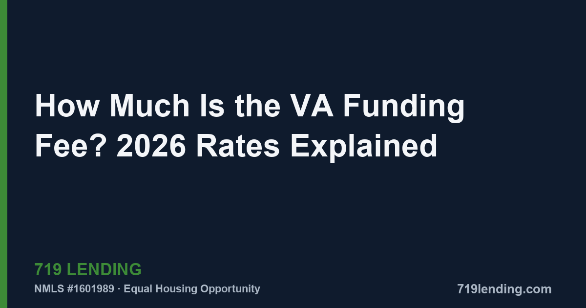 Veteran reviewing VA funding fee costs with a loan officer in Colorado Springs