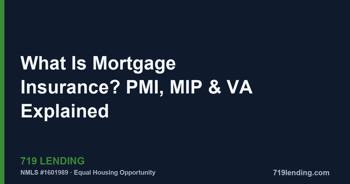 What Is Mortgage Insurance? PMI, MIP & VA Explained